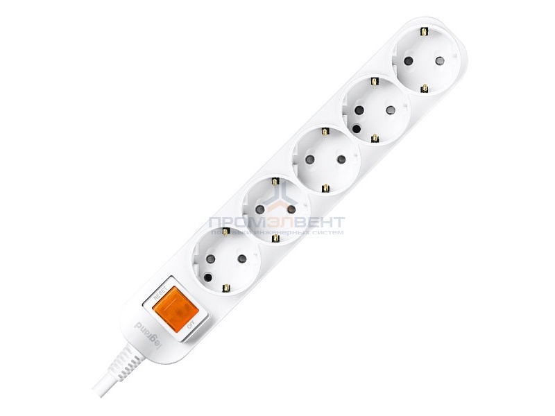 Anam Legrand e-Fren 5 Удлинитель с выключателем, шнур 1.5м, 16A, 250V