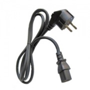 Кабель электрический с вилкой 2к+з, 2м, , графит