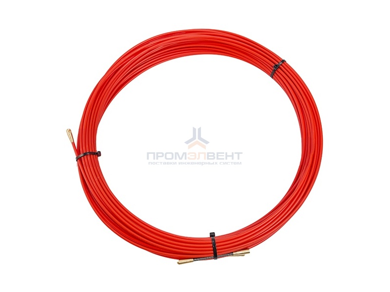 Кабельная протяжка стеклопруток d3,5мм, 30м красная, (мини УЗК в бухте)