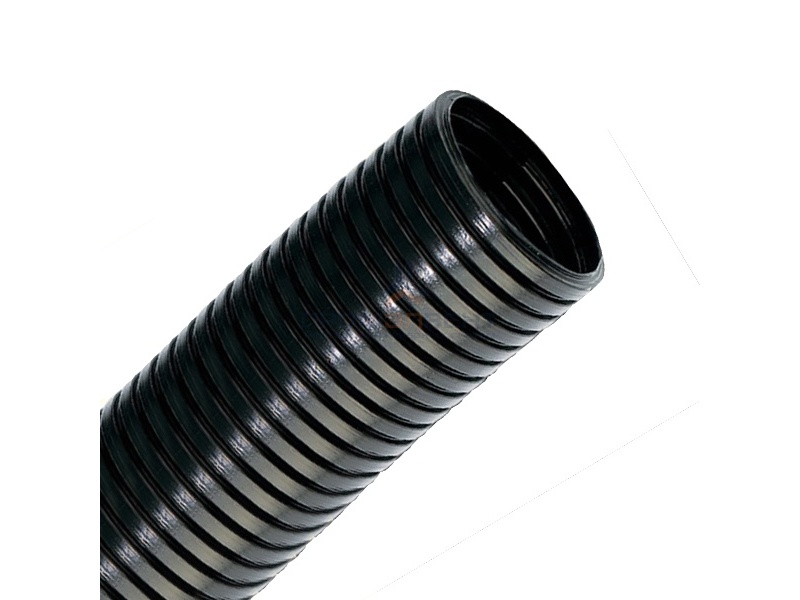 Труба гофрированная DKC DN17мм, ПВ-2, Dвн 16,8 мм, Dнар 21,2 мм, полиамид 6, цвет чёрный [бухта 50м]