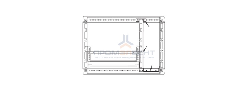 Комплект кабельного отсека, для шкафов CQE 2000 x 800мм