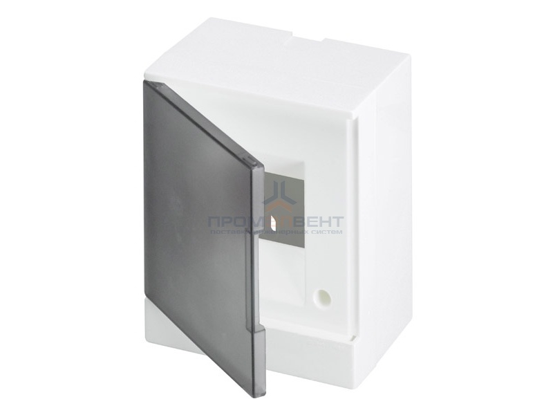 ABB Basic E Бокс настенный 4М серая прозрачная дверь (с клеммами)