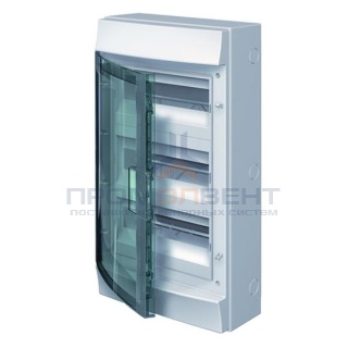 Влагозащищенный настенный бокс ABB Mistral65 36М (3х12) прозрачная дверь без клеммного блока