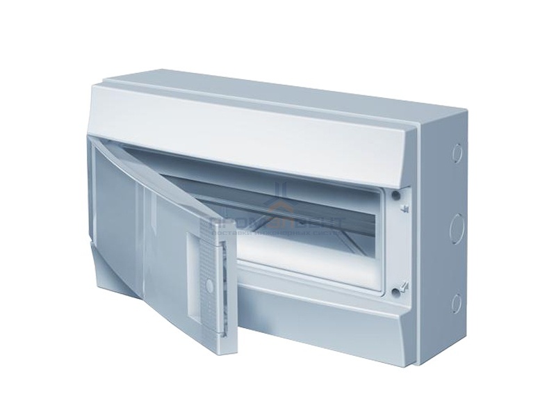 Влагозащищенный настенный бокс ABB Mistral65 18М непрозрачная дверь без клеммного блока