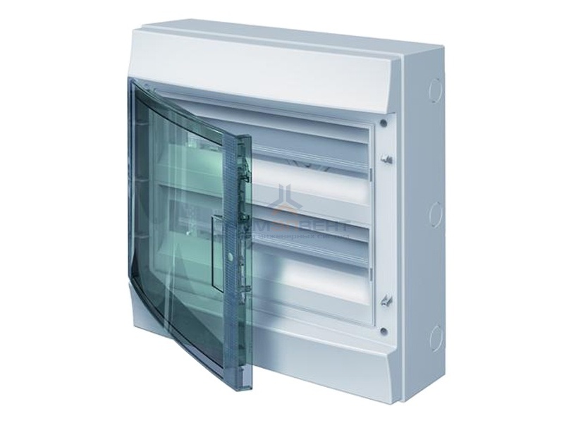 Влагозащищенный настенный бокс ABB Mistral65 36М (2х18) прозрачная дверь без клеммного блока