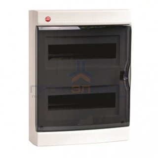 Щиток настенный DKC (2х12) на 24 модуля IP41 белый с прозрачной дверцей