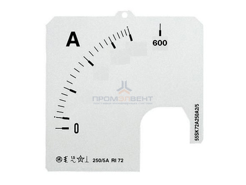 Шкала для амперметра ABB SCL-A1-600/72